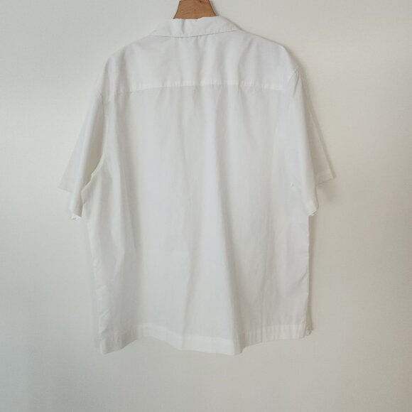 Havavera Cigar Lounge Shirt Embroidered Button Up White Gangster Soprano 2XL - Picture 10 of 15